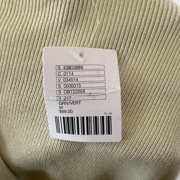 UO Lime Green Oversized Wrap Sweater - Picture 7 of 8